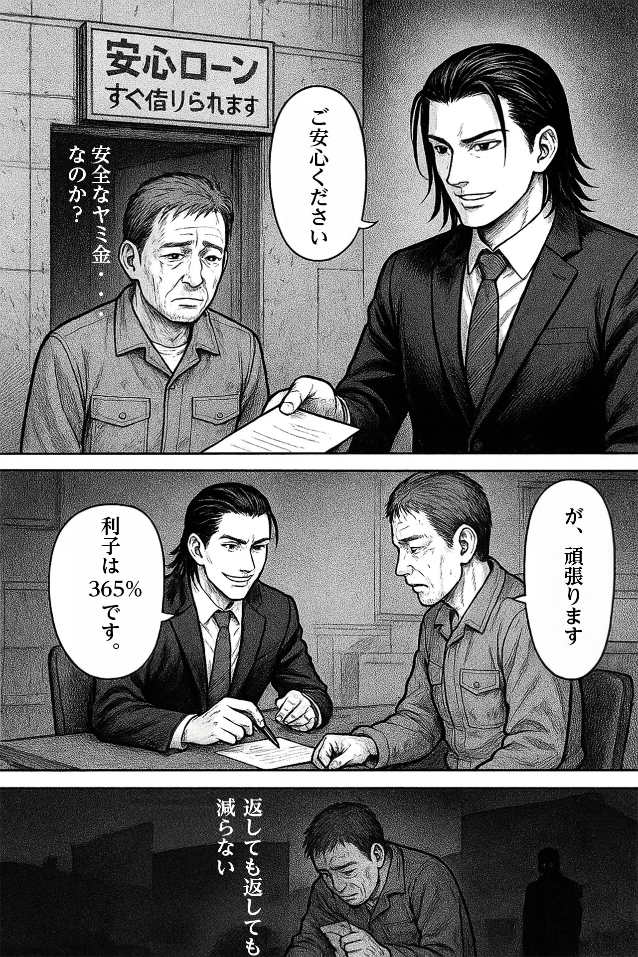 安全なヤミ金 マンガ