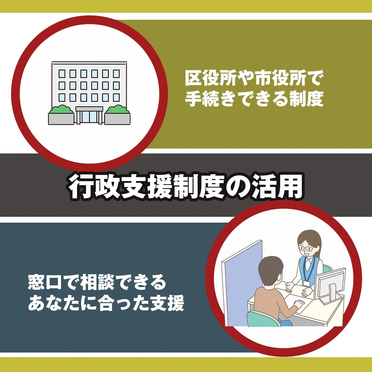 行政の支援制度を利用する