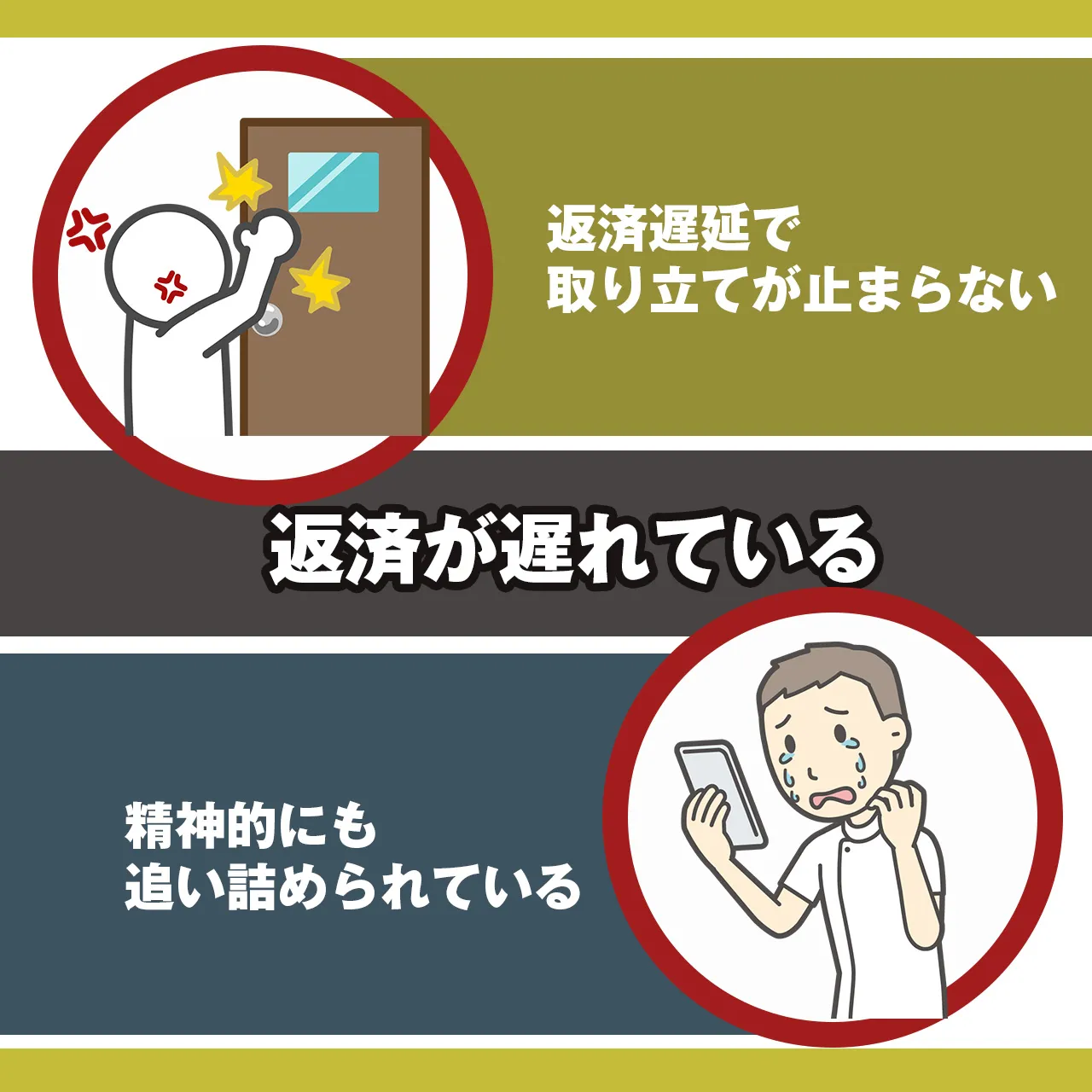 その①：返済が遅れている