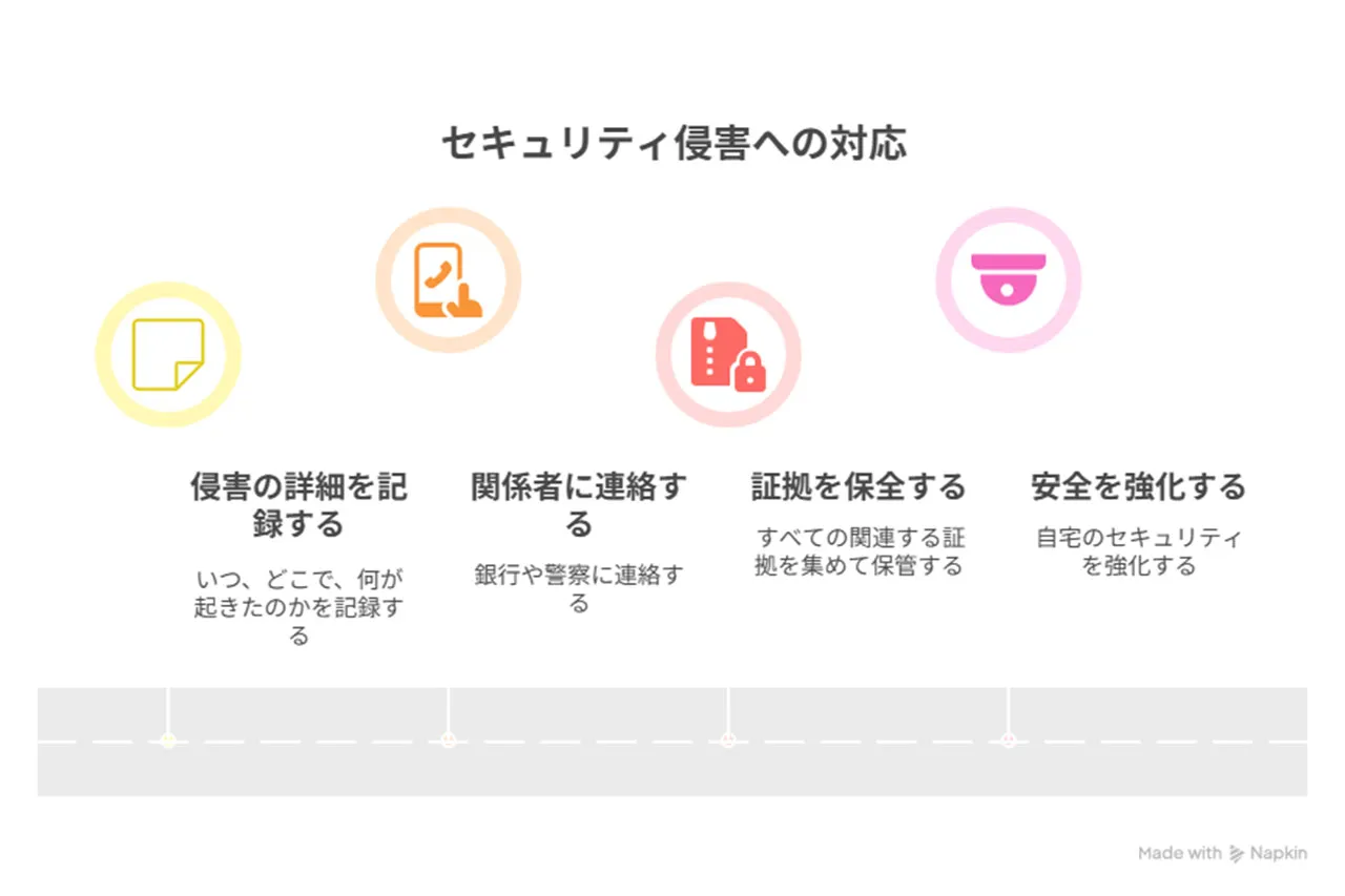 被害を受けた際の初期対応