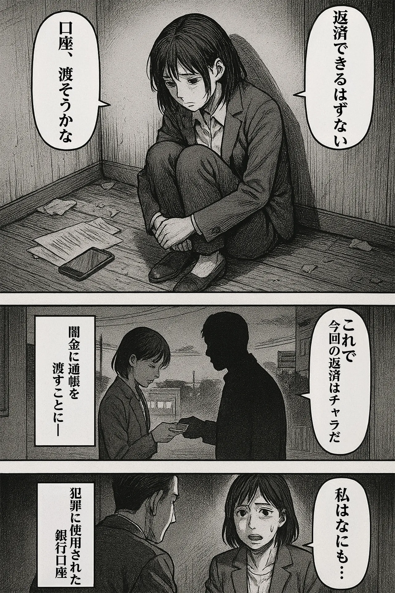 闇金 口座譲渡 マンガ