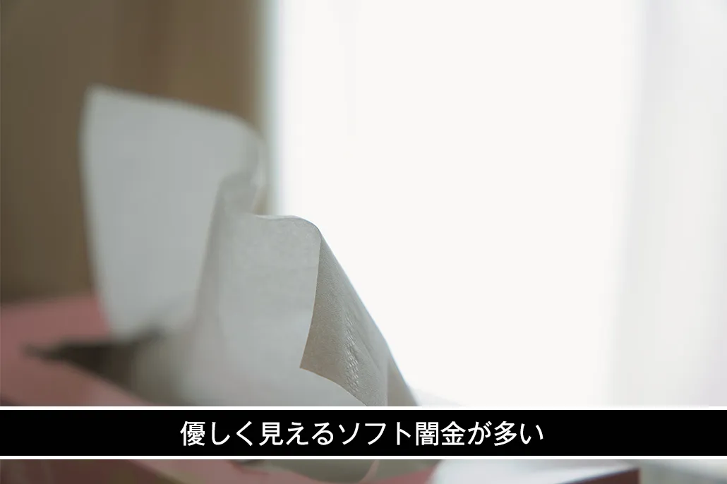 ソフト闇金が多い