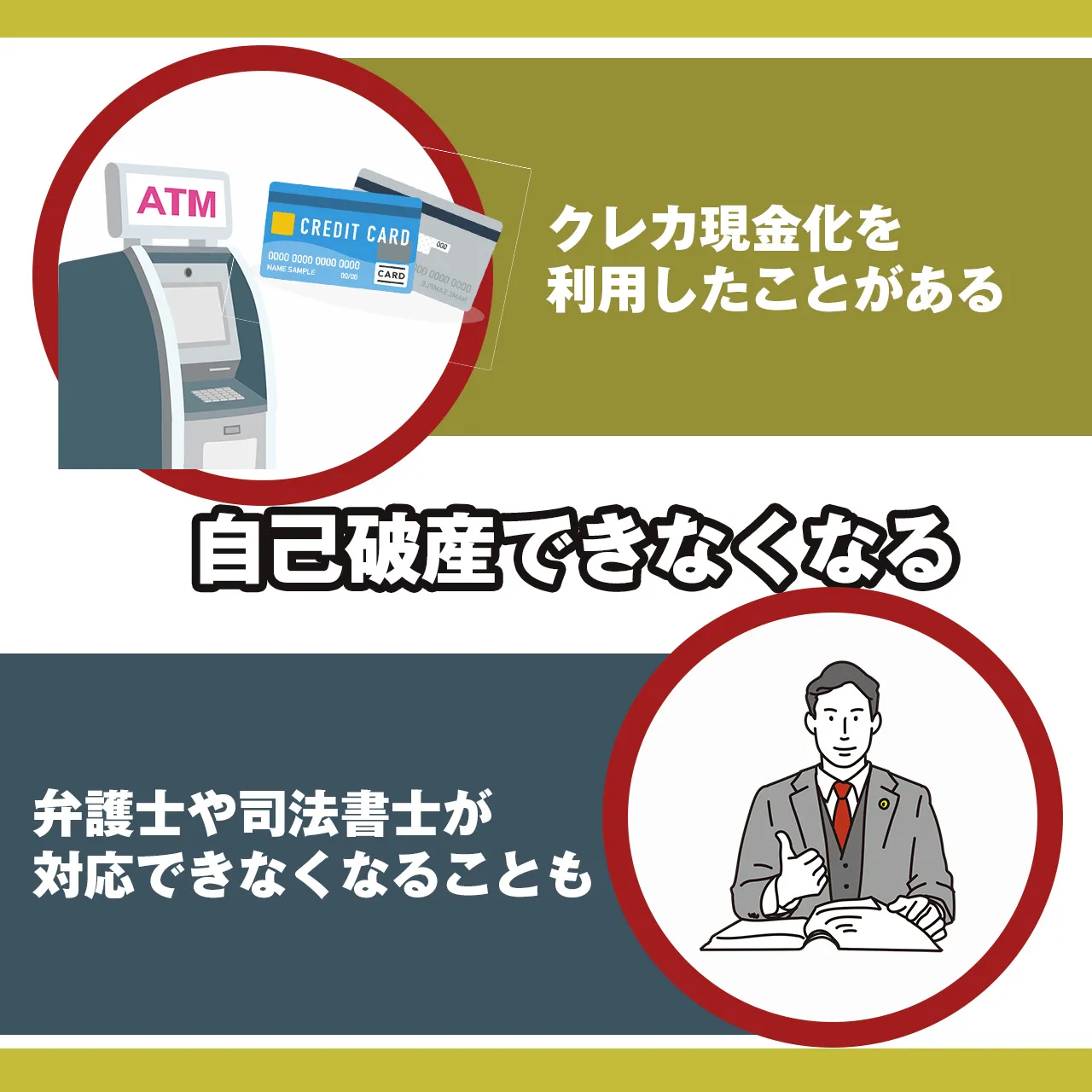 自己破産できなくなる