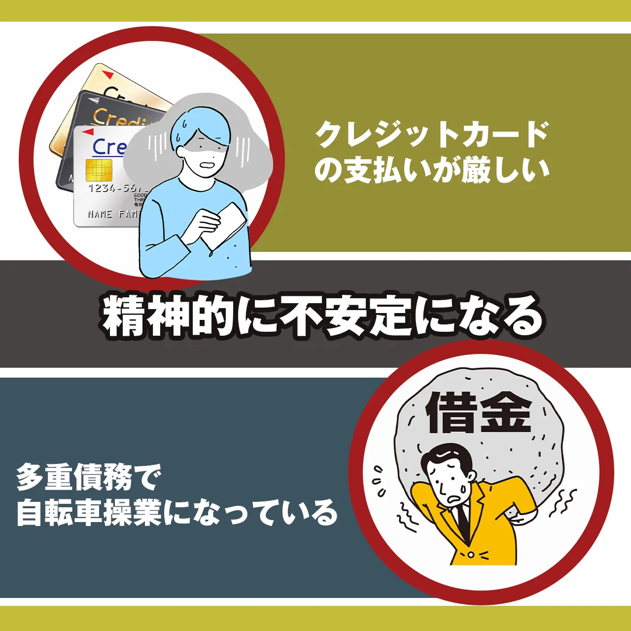 ブラック・多重債務が招く心理的な孤立