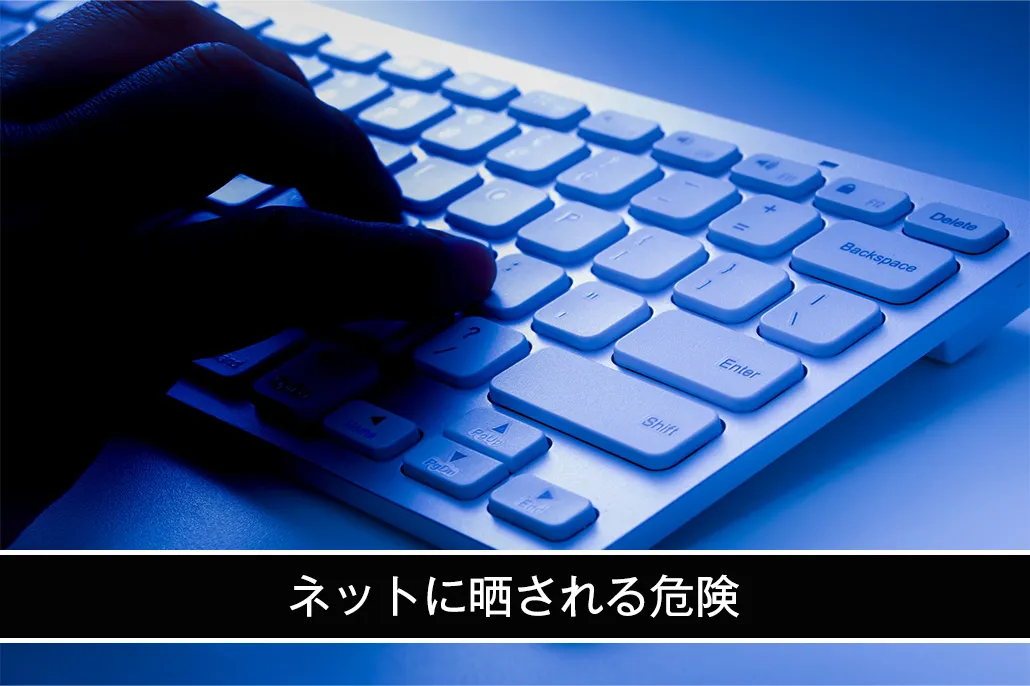 ネットに晒される危険