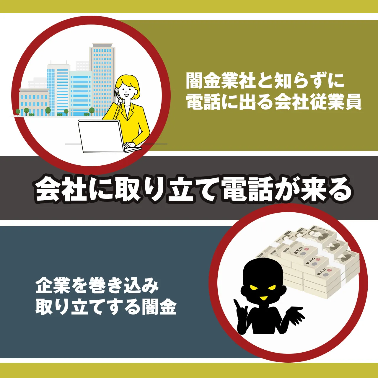 職場に電話が来る
