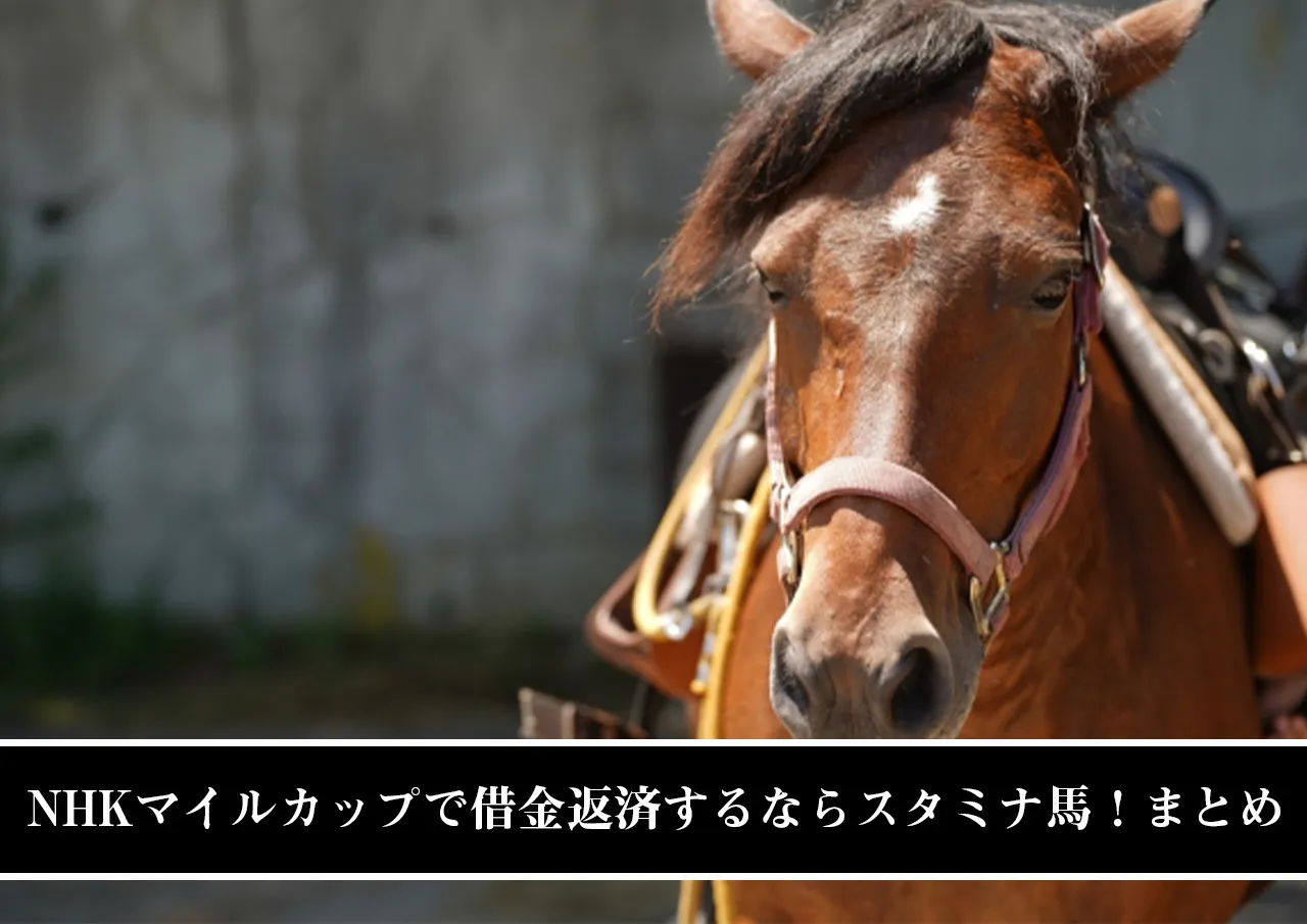 NHKマイルカップで借金返済するならスタミナ馬！まとめ