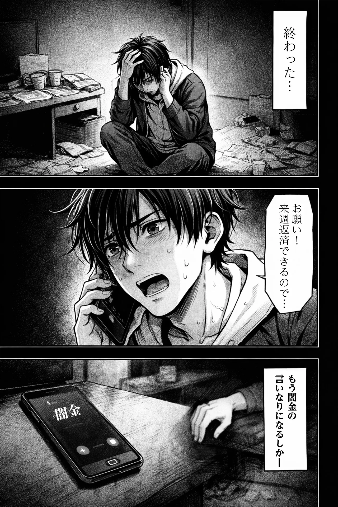 闇金 返済できない マンガ