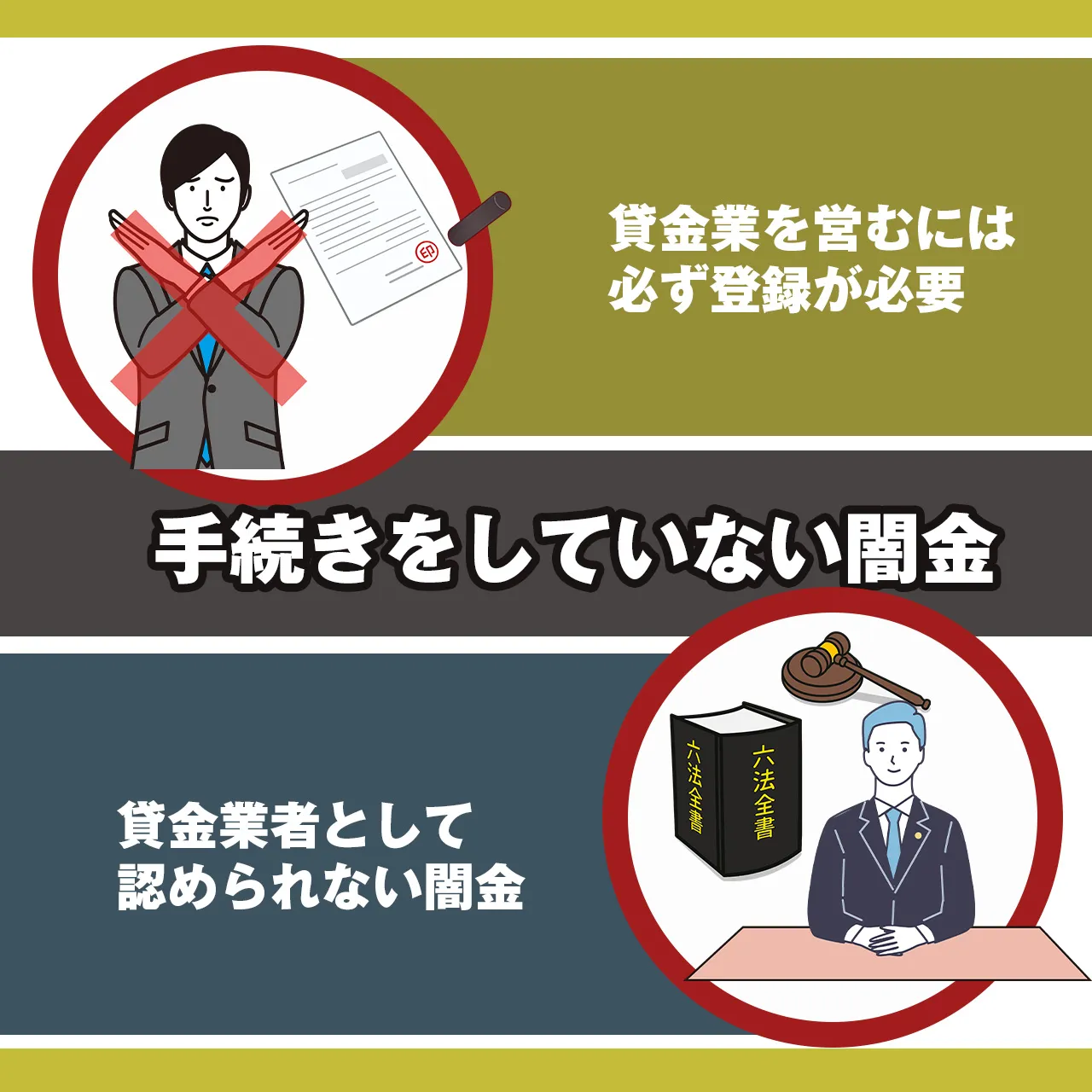 理由②:闇金は貸金業者として認められていない