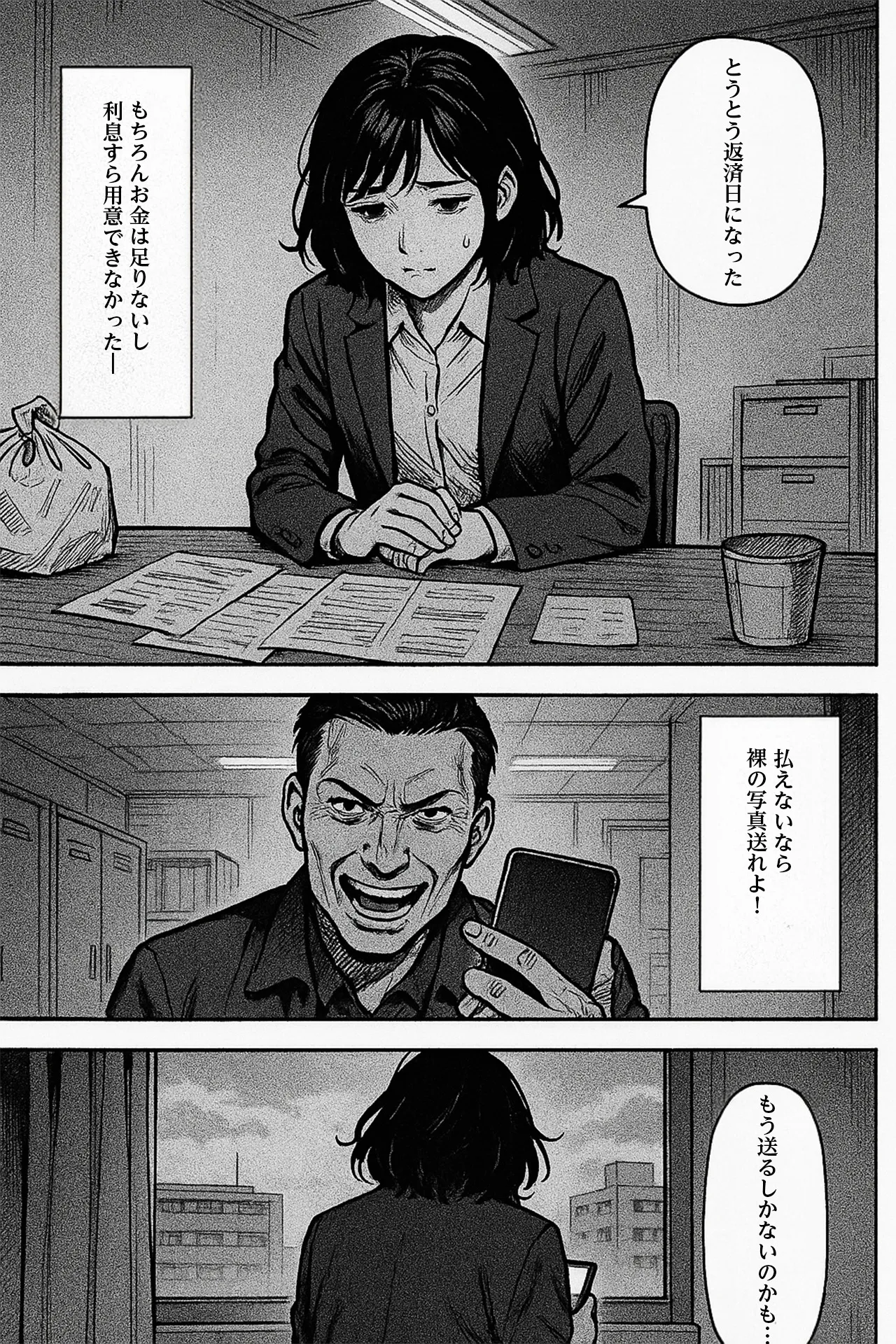 闇金 裸写真 マンガ